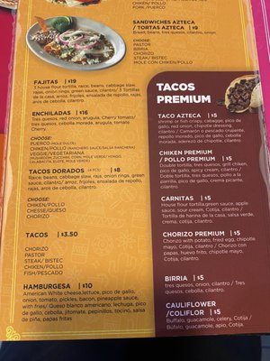 Menu photo 2 Sabor Azteca Leominster, MA