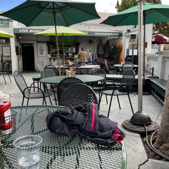 McP's Irish Pub - Outdoor dining area with the World Cup on the TV. Space heaters and umbrellas. - Irish Pub Near Me - Coronado, California McP's Irish Pub - Outdoor dining area with the World Cup on the TV. Space heaters and umbrellas. - Irish Pub Near Me - Coronado, California