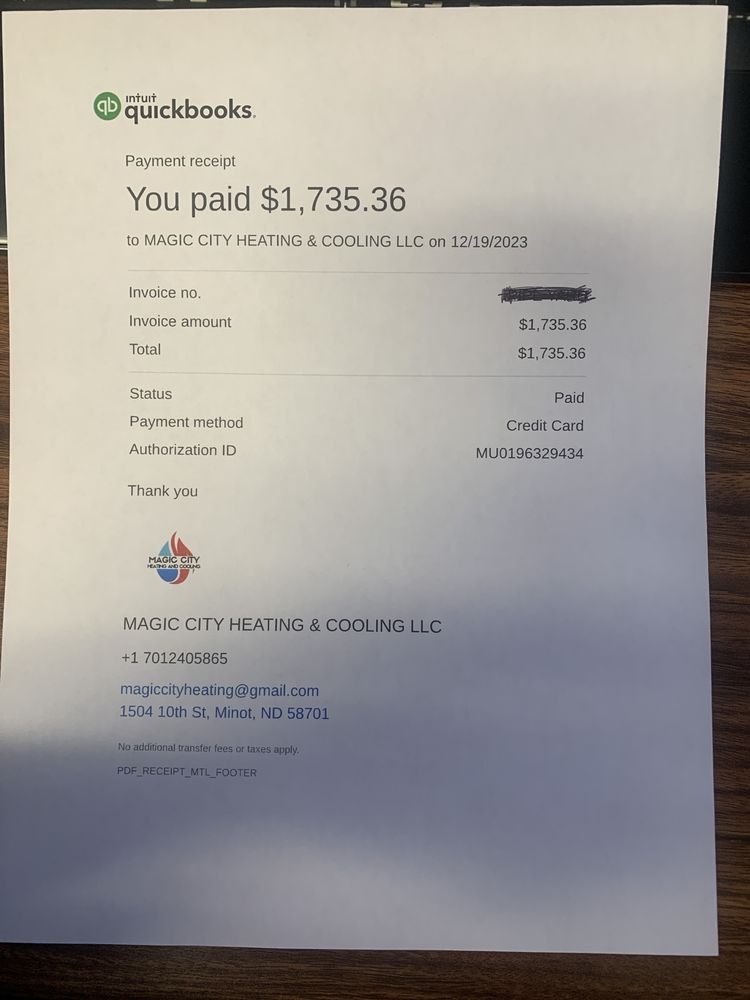 MAGIC CITY HEATING & COOLING Updated October 2024 Minot, North