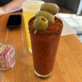 Mercantile - Bloody Mary and mimosa - American Near Me - Fredericksburg, Virginia Mercantile - Bloody Mary and mimosa - American Near Me - Fredericksburg, Virginia