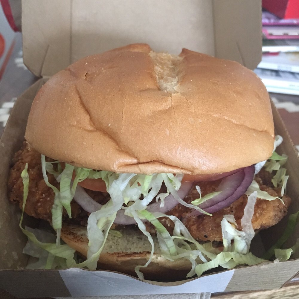 Crispy chicken, added onions. Yum. Crispy chicken, added onions. Yum.