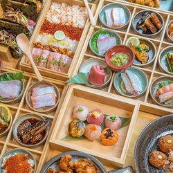 Rantei Japanese Cuisine - Omakase Sashimi Set, Kaison Don, Tacos, and nigiri