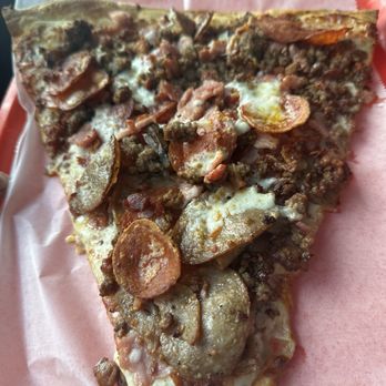 Casola's Pizzeria & Sub Shop - Meatlover Pizza (Slice) - Pizza Near Me - Miami, Florida