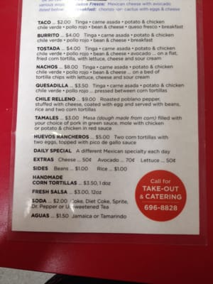 Menu photo 6 La Tinga Billings, MT Menu photo 6 La Tinga Billings, MT