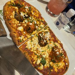 Meatball pizza Meatball pizza