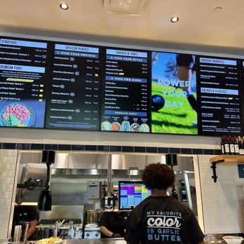 California Fish Grill - Counter and Menu overhead - Seafood Near Me - El Cerrito, California California Fish Grill - Counter and Menu overhead - Seafood Near Me - El Cerrito, California