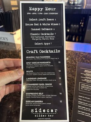 Menu photo 3 Sidecar Slider Bar Chesterfield, MI