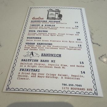 Antilles Cafe - Menu - Coffee & Tea Near Me - Brooklyn, New York