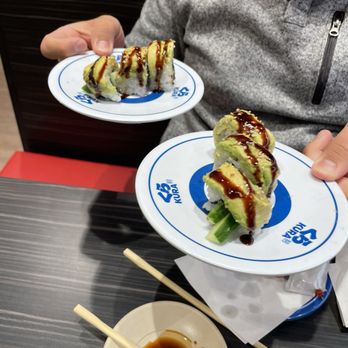 Kura Revolving Sushi Bar - Caterpillar roll - Conveyor Belt Sushi Near Me - Boulder, Colorado Kura Revolving Sushi Bar - Caterpillar roll - Conveyor Belt Sushi Near Me - Boulder, Colorado