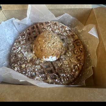 Aurore Cafe - pumpkin waffle - Meh! - Breakfast & Brunch Near Me - Philadelphia, Pennsylvania