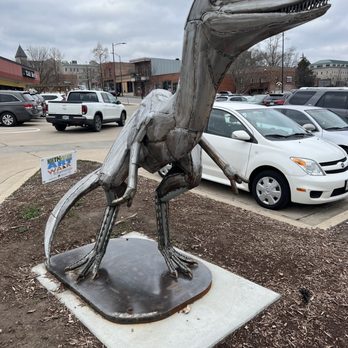 Acola Coffee - a dinosaur statue in a parking lot - Coffee & Tea Near Me - Columbia, Missouri Acola Coffee - a dinosaur statue in a parking lot - Coffee & Tea Near Me - Columbia, Missouri