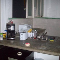 The Palace Hostel - Upstairs kitchen where the "breakfast" is available.