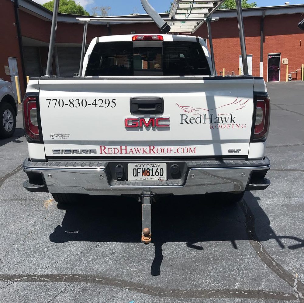 Slide of RedHawk Roofing