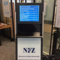 Mazowiecki Oddział Wojewódzki NFZ - Magiczna maszyna. Bierzesz numerek i w moim przypadku było bach bach idziesz od razu załatwić sprawę :)