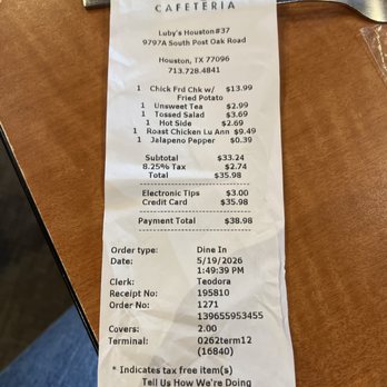 Luby's - We ordered quite a bit and the other people were great just the Bridgette lady and the no help manager - American Near Me - Houston, Texas Luby's - We ordered quite a bit and the other people were great just the Bridgette lady and the no help manager - American Near Me - Houston, Texas