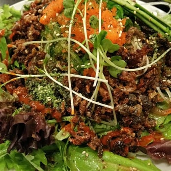 Wasabi Bistro - Salmon Skin Salad, don't miss it! - Japanese Near Me - Livermore, California Wasabi Bistro - Salmon Skin Salad, don't miss it! - Japanese Near Me - Livermore, California