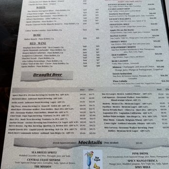Kicker's - Menu - Seafood Near Me - Morro Bay, California