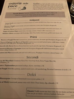 Menu photo 5 Osteria della Pace New York, NY Menu photo 5 Osteria della Pace New York, NY