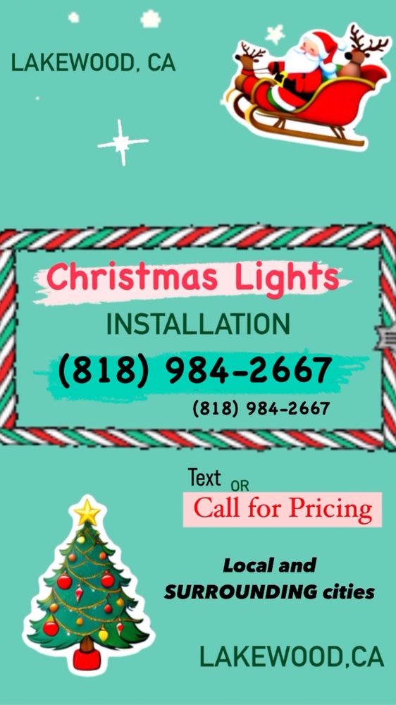 CHRISTMAS LIGHTS INSTALLATION 90712 Lakewood, California Home Decor
