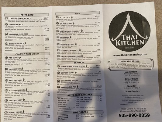 Menu photo 5 Thai Kitchen Albuquerque, NM