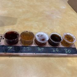Viking Alchemist Meadery - Mead flight! Ghirardelli shavings on top certainly didn't hurt!