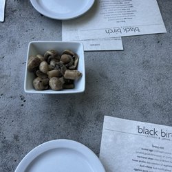 The Black Birch - This is what they give you to open your pallet instead of bread - pickled mushrooms. Very cool!
