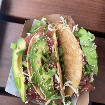 Gott's - ahi poke crispy tacos - Burgers Near Me - Los Angeles, California Gott's - ahi poke crispy tacos - Burgers Near Me - Los Angeles, California