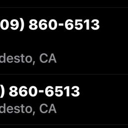 This is a photo of the 6 phone calls I made. This is a photo of the 6 phone calls I made.