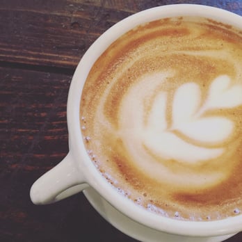 Paper Co Cafe - Regular latte. - Coffee & Tea Near Me - Houston, Texas