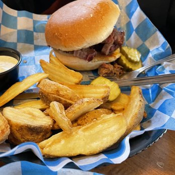 Famous Dave's Bar-B-Que - Lunch menu Texas Beef Brisket Sandwich w fries - Barbeque Near Me - Reno, Nevada