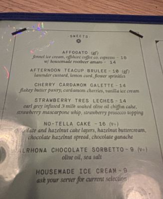 Menu photo 1 Talula's Asbury Park, NJ