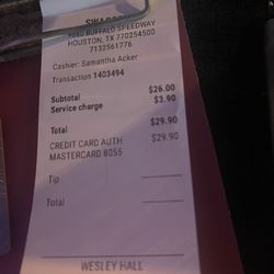 Swagger 2 - 2 shot Hennessy and service charge...$29 dollars