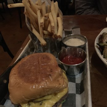 Bar Virgile - Burger n fries with their special sauce. - Bars Near Me - Durham, North Carolina