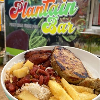 Plantain Bar - Chuleta plate - Food Trucks Near Me - Austin, Texas Plantain Bar - Chuleta plate - Food Trucks Near Me - Austin, Texas