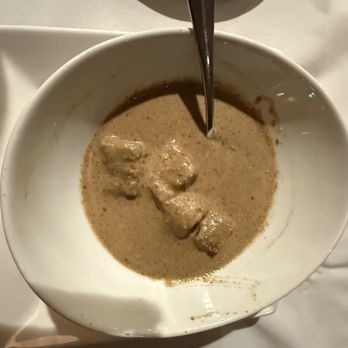 Kaiser Grille Chophouse - Mushroom Soup (most of it gone - my wife kinda sorta liked it) - Mediterranean Near Me - Palm Springs, California