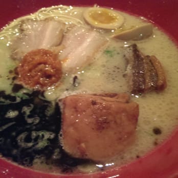 IPPUDO NY - Akamaru modern with egg and pork belly add on - Ramen Near Me - New York, New York IPPUDO NY - Akamaru modern with egg and pork belly add on - Ramen Near Me - New York, New York