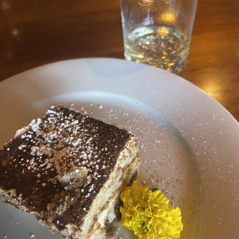 Scalo - tiramisu with a lovely single malt beverage - Italian Near Me - Albuquerque, New Mexico