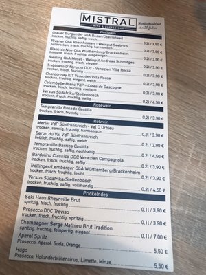 Menu photo 2 Mistral Hamburg, HH