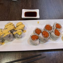 Spicy Tuna Roll & Shrimp Spicy Mango Shrimp Roll Spicy Tuna Roll & Shrimp Spicy Mango Shrimp Roll