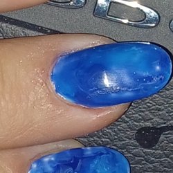 Fancy Nails - Do you see the white around my nails it's not supposed to be there