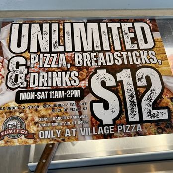Village Pizza - All you can eat lunch special - Italian Near Me - Eagle Mountain, Utah Village Pizza - All you can eat lunch special - Italian Near Me - Eagle Mountain, Utah