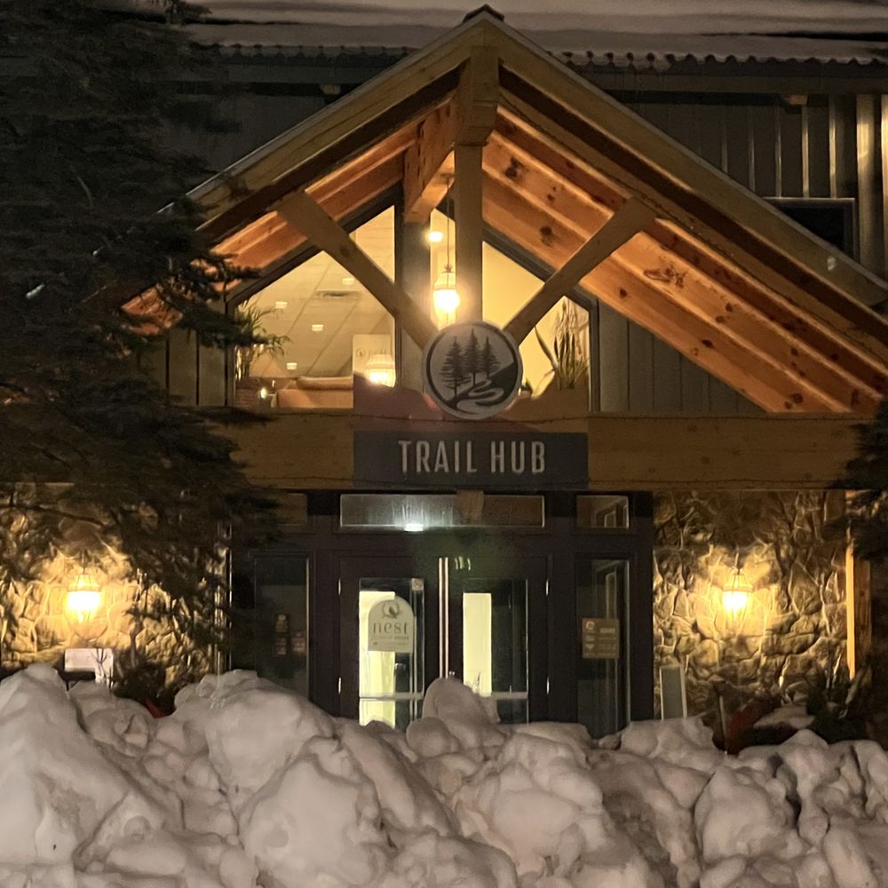 Nest - the front entrance of a lodge at night - Wine Bars Near Me - Uxbridge, Ontario Nest - the front entrance of a lodge at night - Wine Bars Near Me - Uxbridge, Ontario