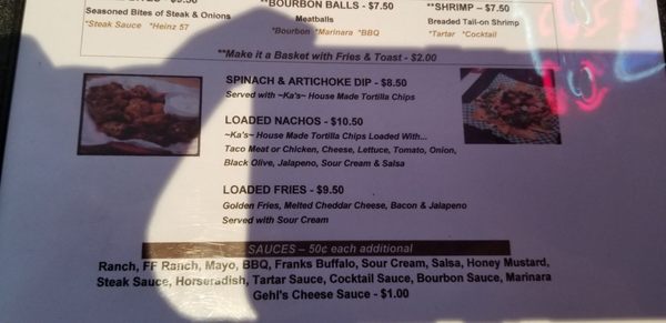 Menu photo 5 Just Ka's Ellsworth, WI