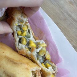 The Nada Cart - Que choclo (corn and cheese) empanada