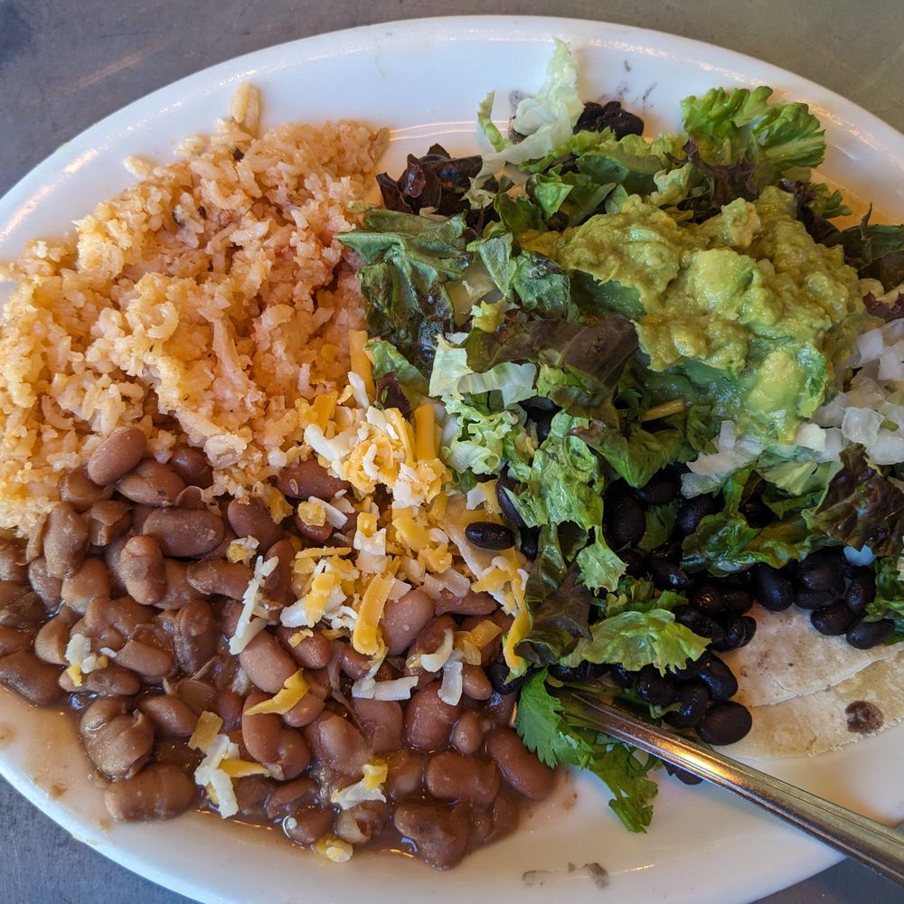 Jim & Rob's Fresh Grill - Black Bean Taco with Rice and Beans. - American Near Me - Ojai, California Jim & Rob's Fresh Grill - Black Bean Taco with Rice and Beans. - American Near Me - Ojai, California