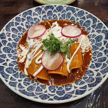 Añejo Cantina & Kitchen - Chicken Enchiladas $20 - Cocktail Bars Near Me - San Jose, California