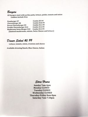 Menu photo 1 Lucky Minnow Outdoor Store Whitney, TX