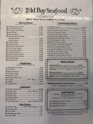 Menu photo 2 Old Bay Seafood Suffolk, VA Menu photo 2 Old Bay Seafood Suffolk, VA