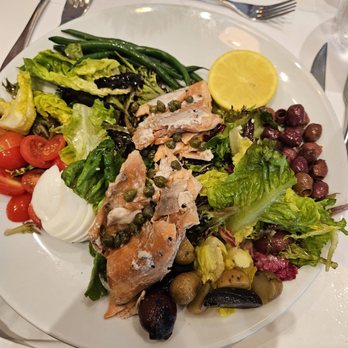 Eight4Nine - Nicoise Salad with Salmon - New American Near Me - Palm Springs, California Eight4Nine - Nicoise Salad with Salmon - New American Near Me - Palm Springs, California