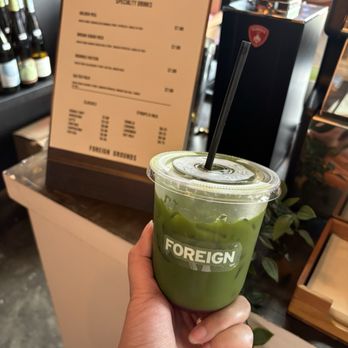Foreign Grounds Coffee Cart - Bramble matcha - Coffee & Tea Near Me